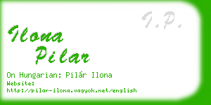 ilona pilar business card